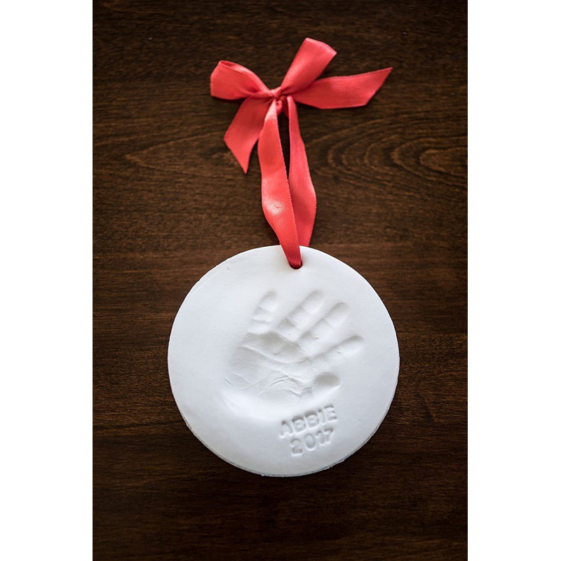 Baby hand and foot inkpad hand footprints newborn hand model hand inkpad and decorative environmental protection water-based gold paint with brush