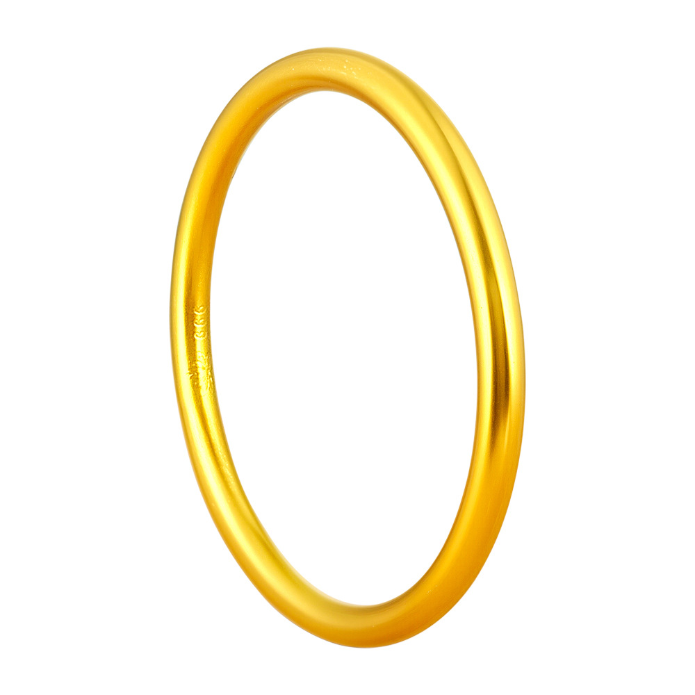 2025 Vietnamese Brass Sand-Gold Ancient Style Plain Ring Bracelet for Women, Handcrafted Sandblasted High-End Wear-Resistant Bracelet with a Sense of Sophistication