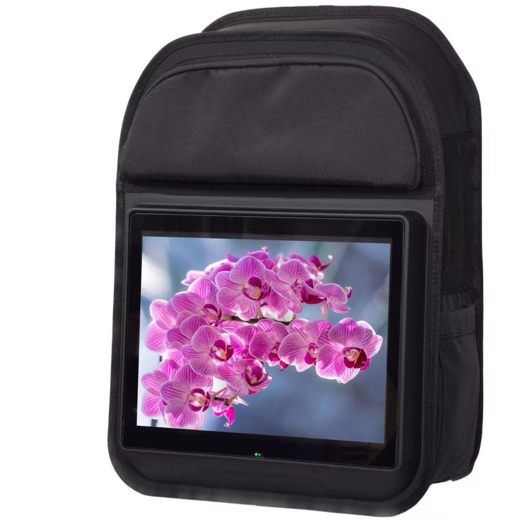 12.1inch Lcd Screen Luggage Advertising Machine to Play Video Online Version Rechargeable School Bag Display Screen