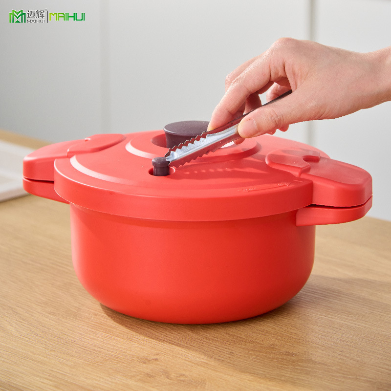 Maihui Microwave Oven Pressure Cooker Micro-Pressure Pressure Cooker Stew Soup Stew Meat Red Microwave Oven Special Multi-Function Pot