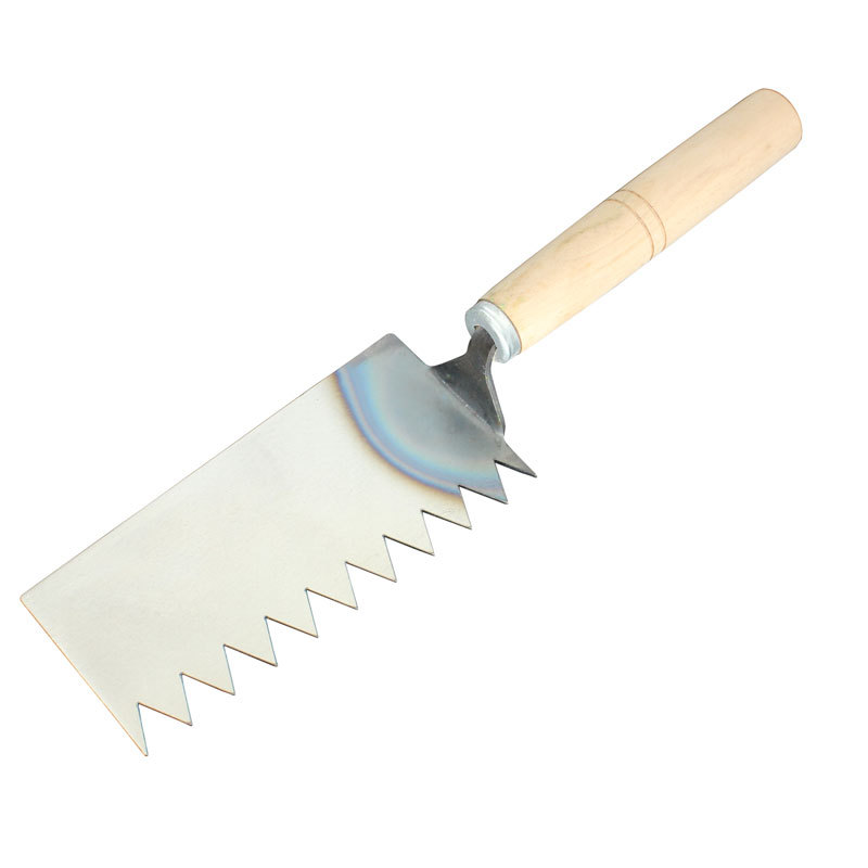 Serrated Trowel with Integrated Toothed Blade, Tile Laying Tool, Trowel, Scraper, Trowel, Mud Board