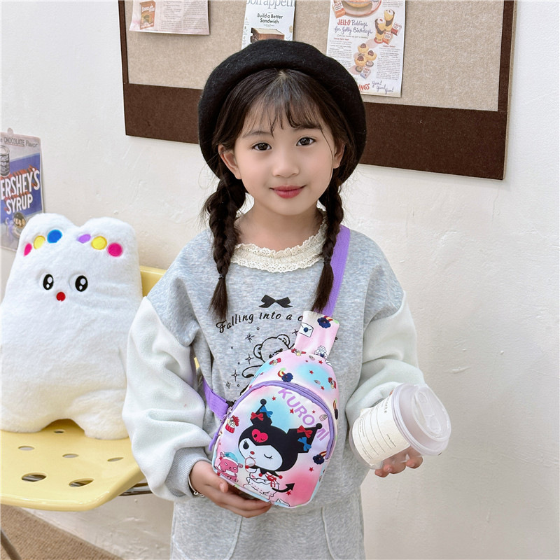 Western style boys and girls chest bag coin purse cute children messenger bag new cartoon coolomi shoulder bag