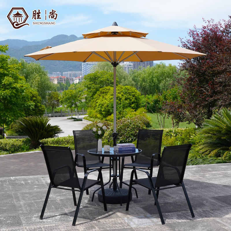 Уличный зонтик для сада, средняя колонна, большой кемпинговый полукруглый зонтик для кафе и стульев на открытом воздухе