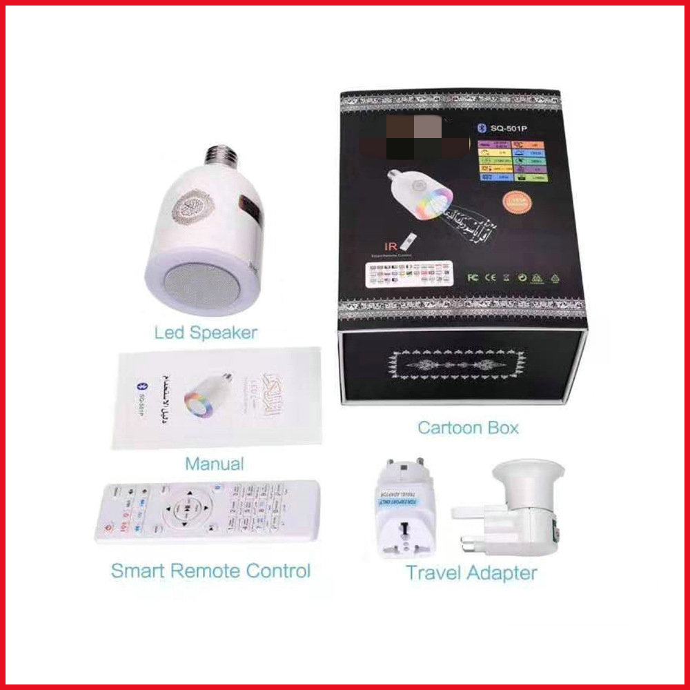 Sq102 Bluetooth Speaker Cross-Border E-Commerce Desktop Light Bulb Audio Remote Control Light App Control Smart Night Light