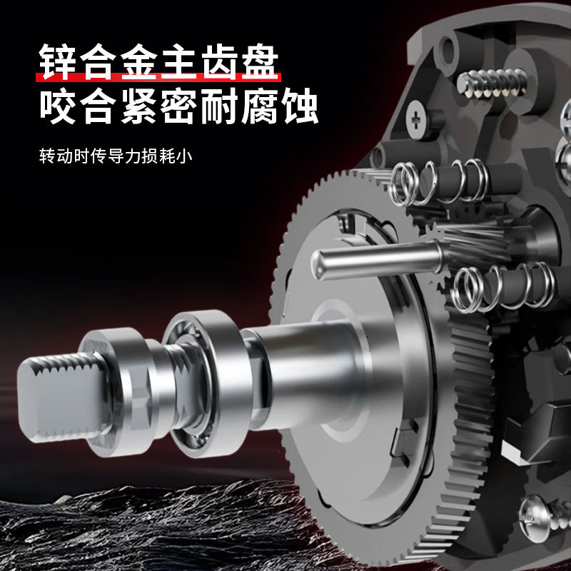 Black and Red Water Drop Wheel Far Drop Anti-Exploding Line Violence Hit Black Luya Fishing Wheel Fishing Wheel fishing Fishing Wheel Fishing Gear