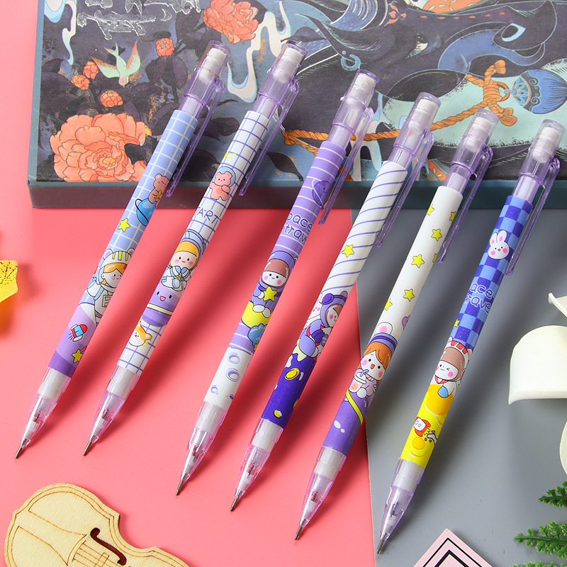 Creative Peach Mechanical Pencil Student High-Looking Mechanical Pencil Cute No-Sharpening Press Pencil Manufacturer Wholesale