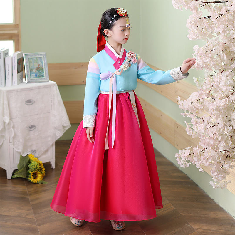New Girls' Hanbok Ethnic Clothing Korean Clothing Student Performance Hanbok Festival June 1 Performance Dress