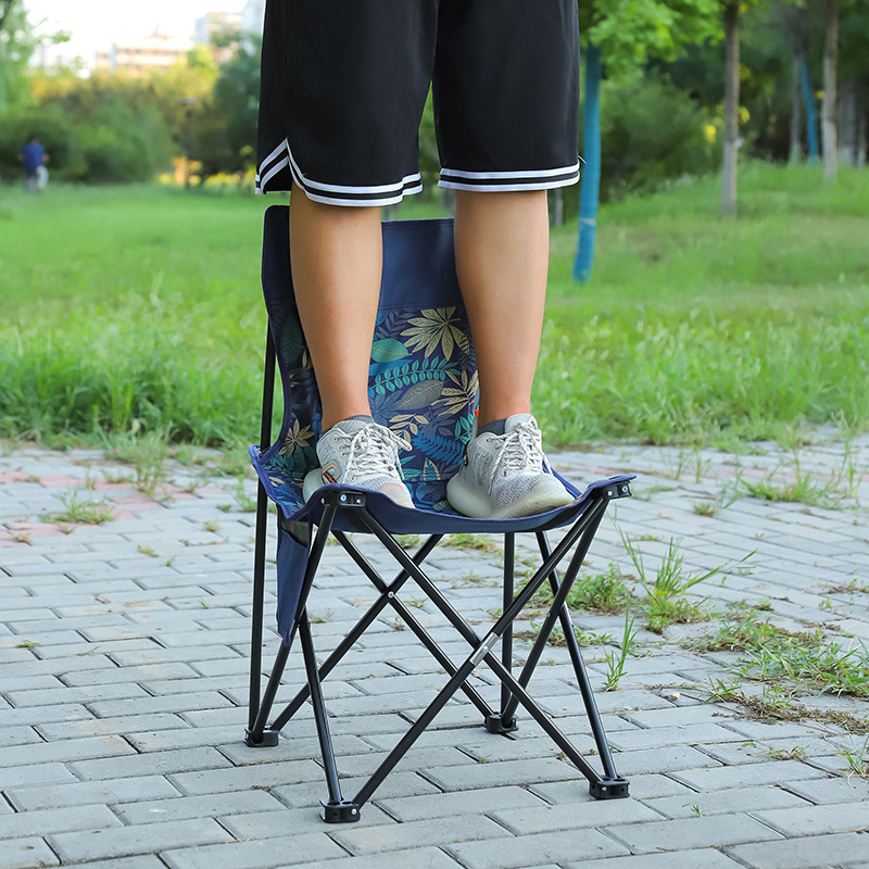 Outdoor Folding Chair Multifunctional Folding Fishing Chair Camping Art Sketch Backrest Chair Camping Chair Wholesale