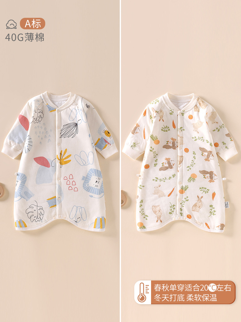 Детский спальный мешок, зимняя хлопковая толстая ночная рубашка для мальчиков и девочек, домашняя одежда, пижамы, теплая осенью и зимой