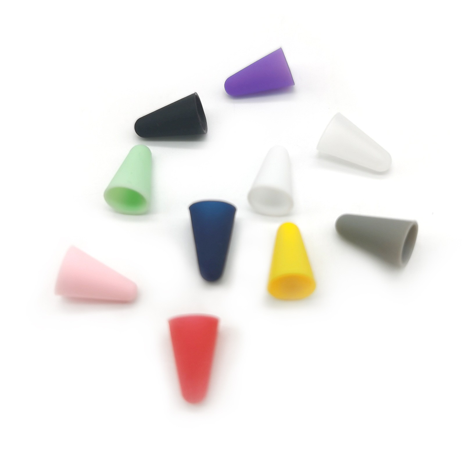 Factory Direct Sales Universal Apple Pencil First and Second Generation Silicone Pen Tip Cap Anti-Slip Low Resistance Pen Tip Cover