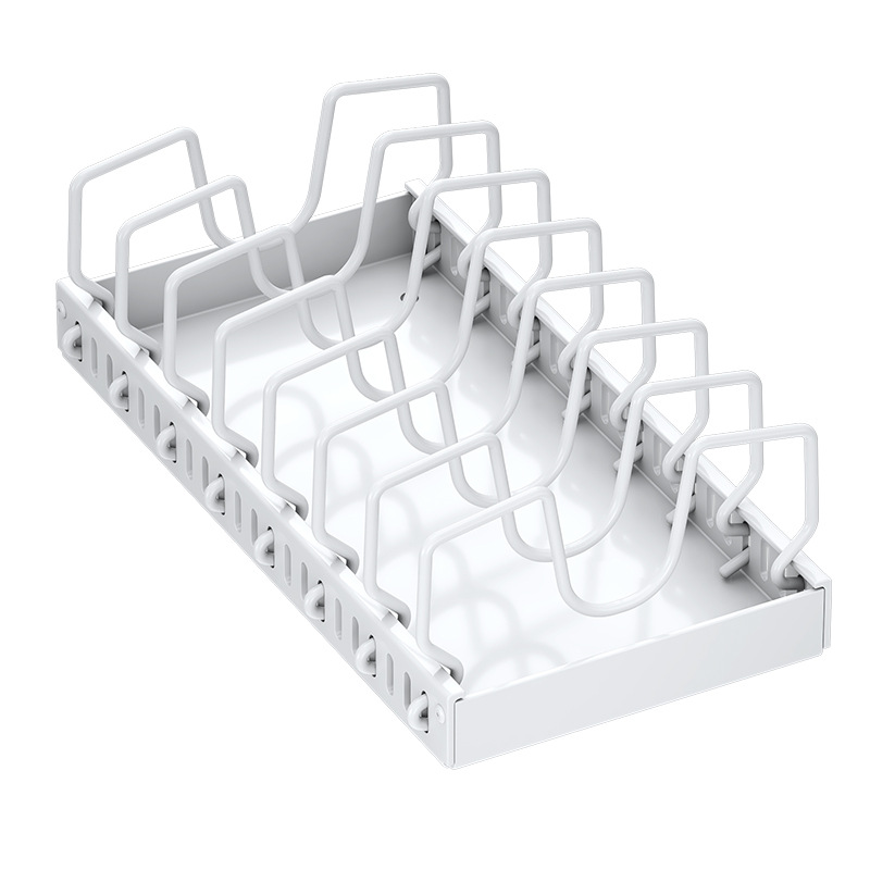 Pull-out Pot Storage Rack Multi-layer Adjustable Kitchen Pot Rack Storage Rack Cabinet Inner Countertop Dishes Pot Lid Rack