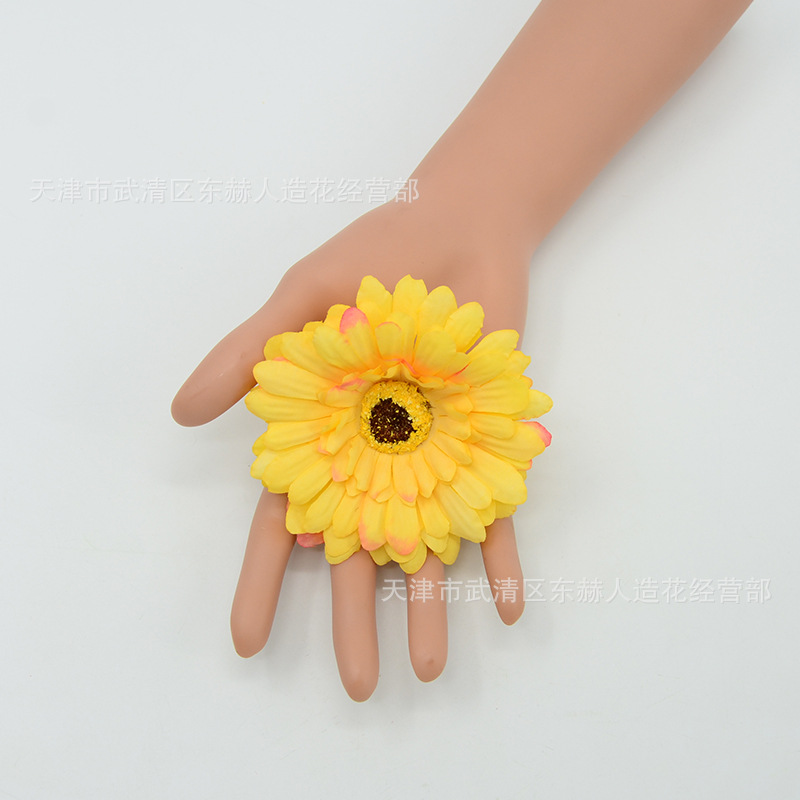 Artificial Autumn Gerbera Flowers for Dining Table, Coffee Table, Pastoral Decoration, Fake Bouquet, Wedding Decoration, Gerbera Flower Heads