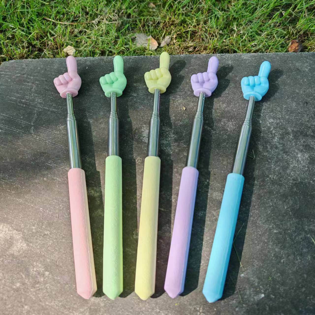 Retractable finger reading stick finger stick children's reading and reading retractable pointer baton teaching stick retractable small finger stick