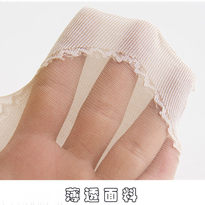 Cotton bottom velvet women's short stockings tube socks cotton sweat-absorbent anti-slip bottom anti-hook silk spring and autumn flesh color massage socks