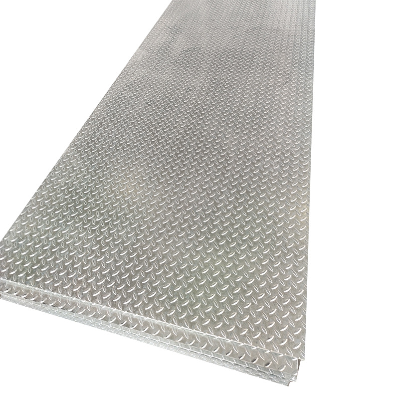 In-Stock Manufacturer's Galvanized Patterned Steel Plate, Hot-Rolled, Can Be Cut, Q235 Sandblasted Steel Pipe, Steel Staircase Patterned Plate Processing