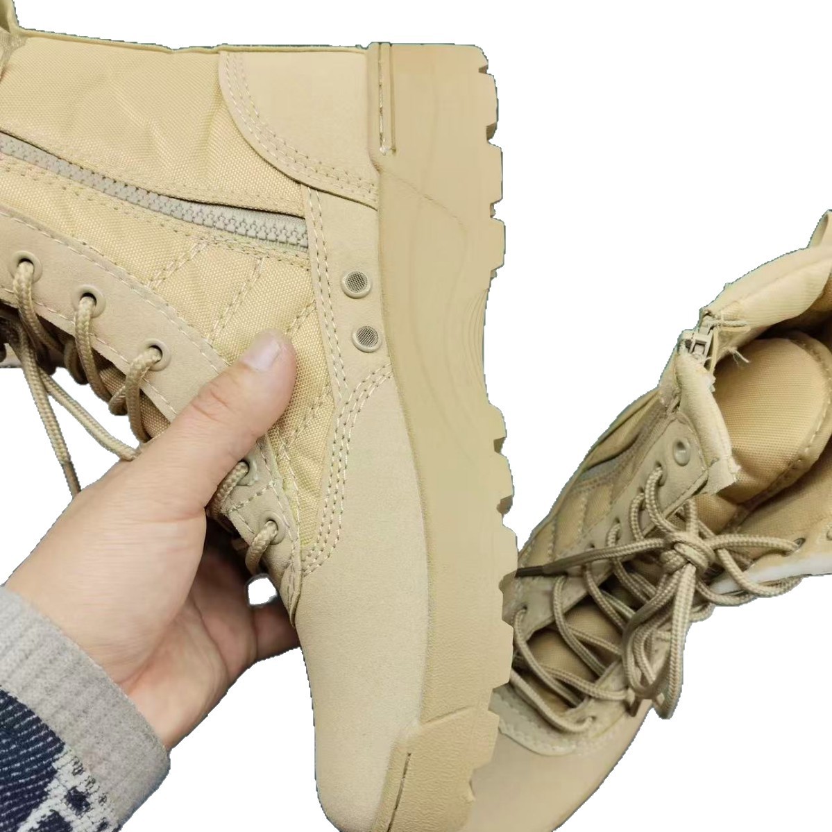 Manufacturer Desert Training Boots Jungle Boots Breathable Tactical Combat Boots High Top Outdoor Mountaineering Training Men's Boots High Top