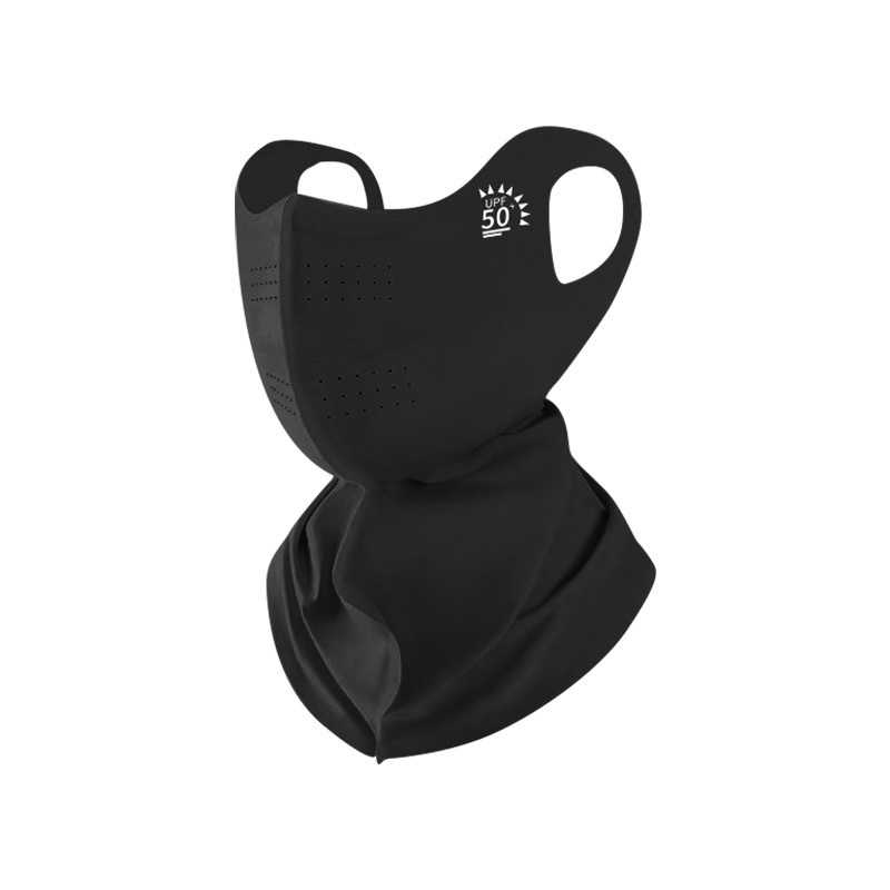 New traceless half-covered nylon neck protection sunscreen breathable three-dimensional face small anti-ultraviolet ice silk mask