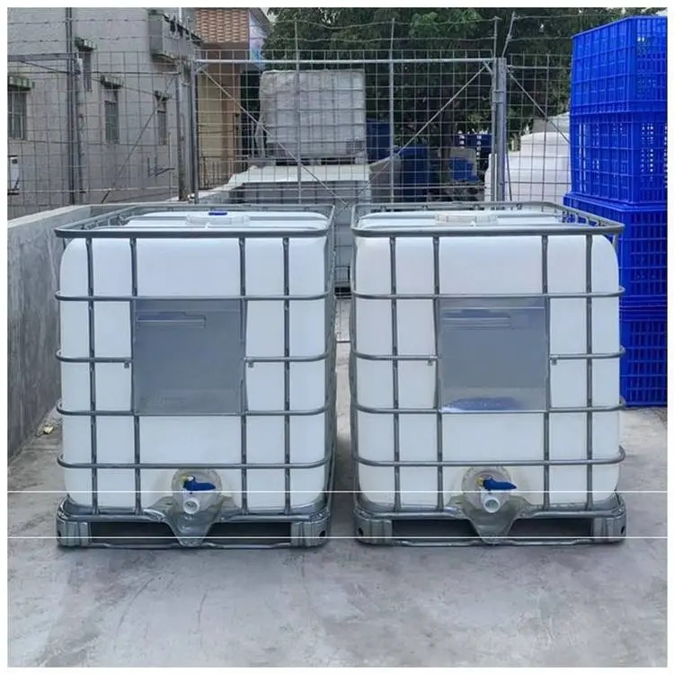 Производитель Фуцзянь, IBC тонная бочка, использованная 1000L, контейнер для отходов, пластиковый резервуар для хранения воды, химическое сырье, бочка для масла