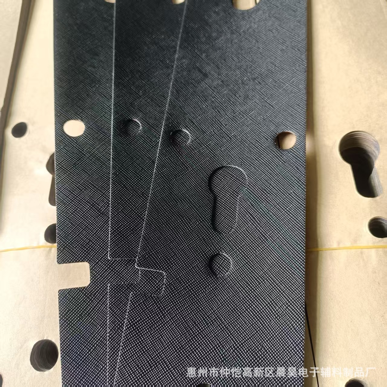 Leather Sealing Pad Smart Door Lock Anti-Slip Pad Anti-Theft Fingerprint Password Lock Sealing Pad Wear-Resistant Shock-Absorbing Leather Pad