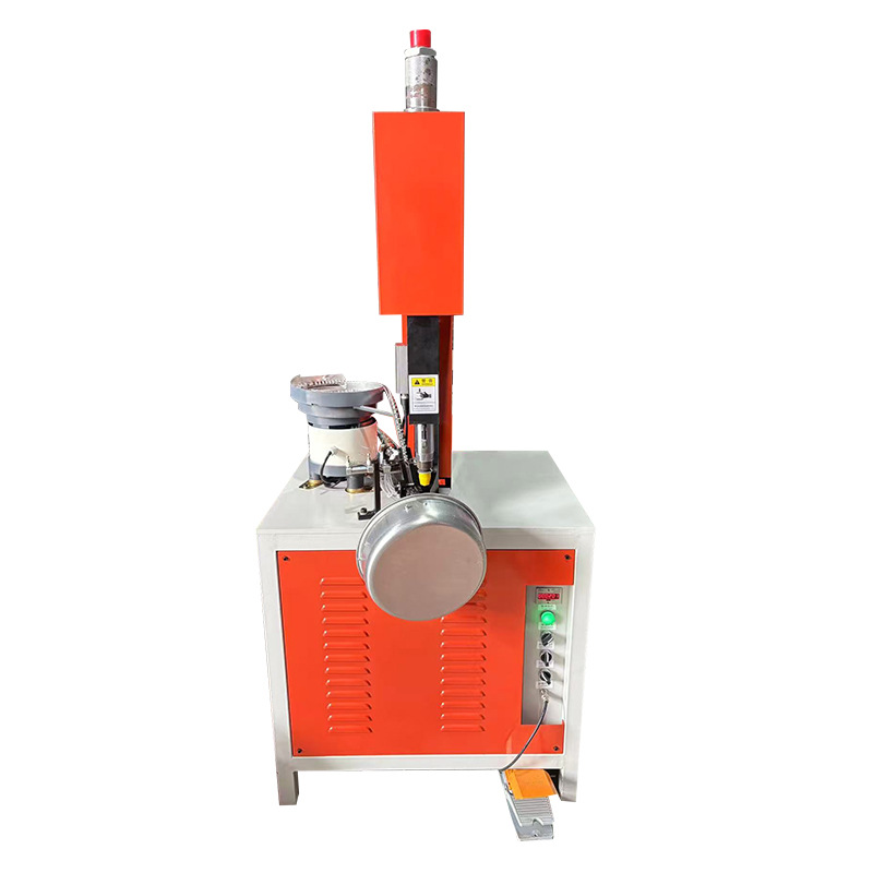 Oil Pressure Pot Rivet Machine Automatic Nail Feeding Double-Head Riveting Joint Kitchen Utensils Hydraulic High-Power Punching Machine Reverse Riveting Solid Nail