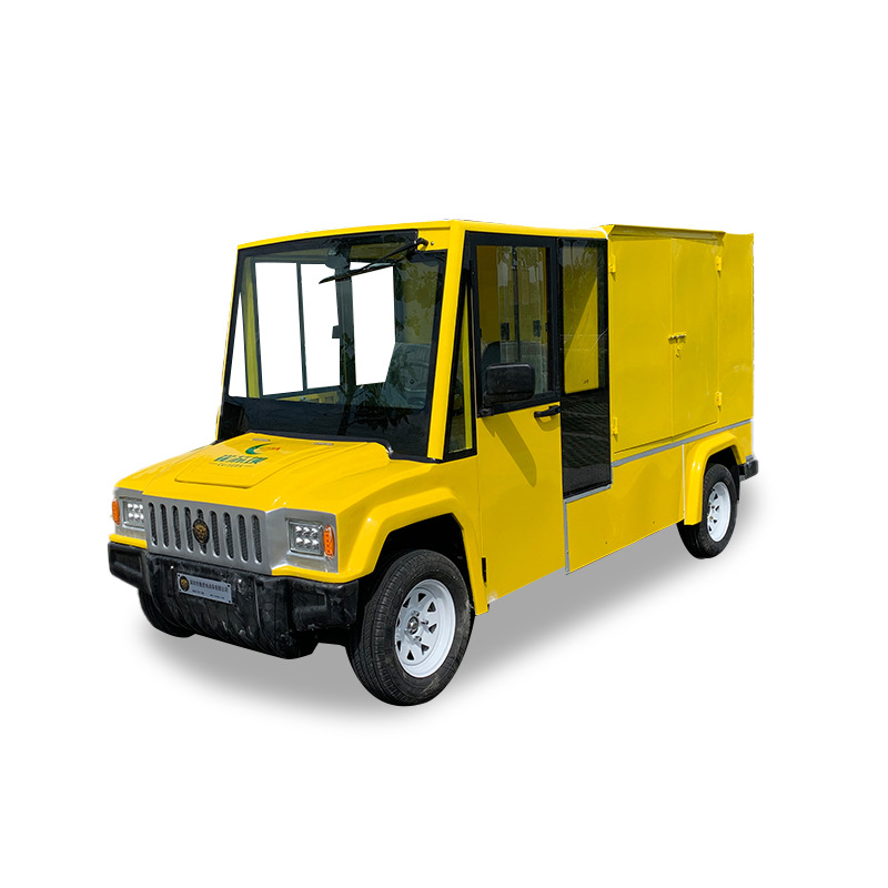 Electric four-wheel flatbed truck factory pull truck factory turnover truck site electric transport truck