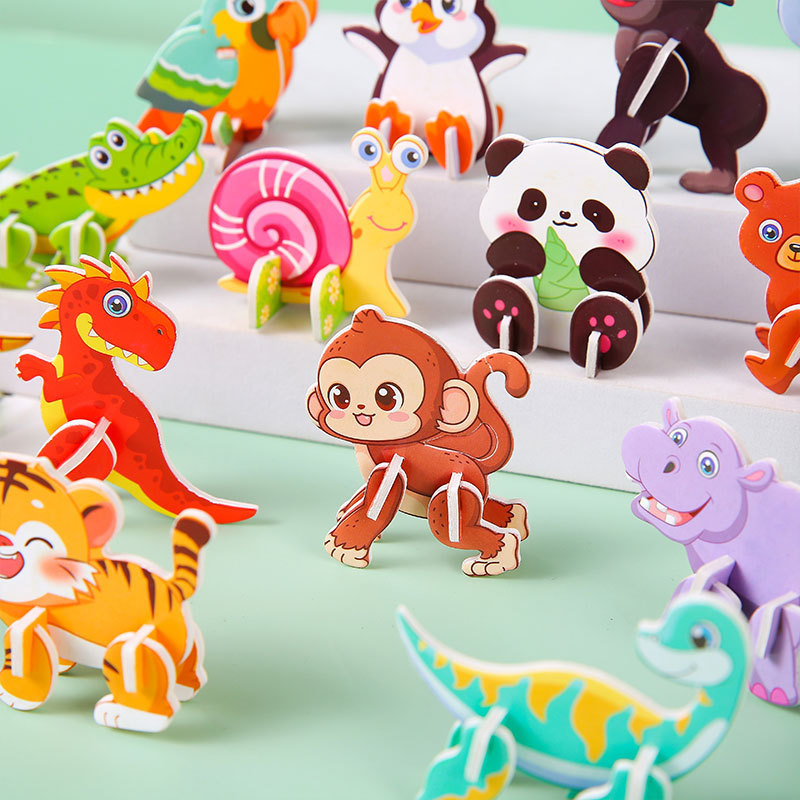 Handmade DIY Assembled Insect Animal Foam Stereo Puzzle Children's Kindergarten Toy Prize Cartoon