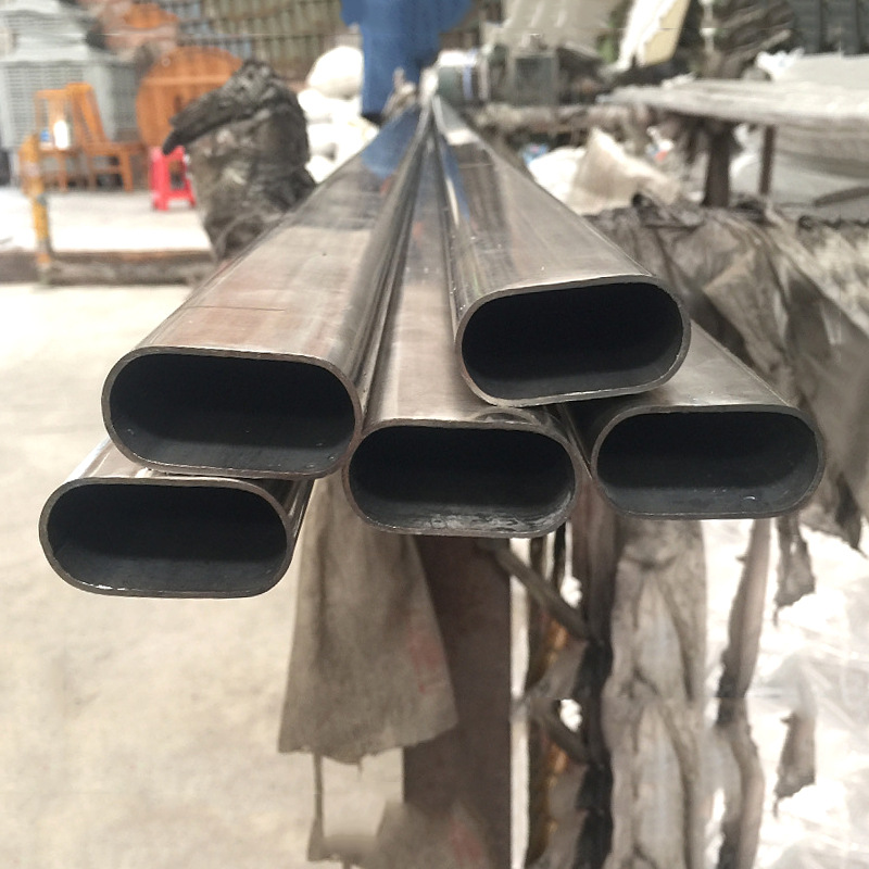 201 304 stainless steel flat Oval tube 15*30 20*40 30*60 40*80 flat Oval armrest tube