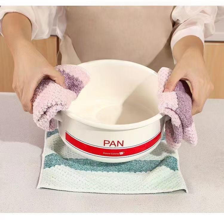 Pineapple Coral Fleece Towel Thickened Water Absorbent Soft Hair-free Hand Towel Household Beibei Fleece European Flower Pineapple Towel