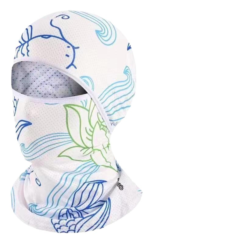 Sunscreen Men's Summer Ice Silk Headgear Full Face Fishing Sunshade Scarf Outdoor Riding Headgear Women's UV Protection