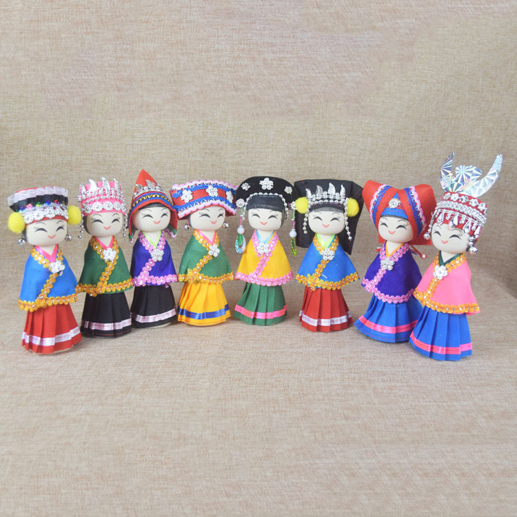 Ручные куклы из Юннани, туристические поделки, оптовая продажа