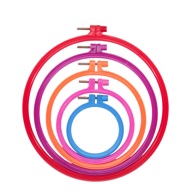 Factory direct embroidery color embroidery ring 7 -- 28CM cross stitch plastic embroidery ring suit poke Le embroidery shed