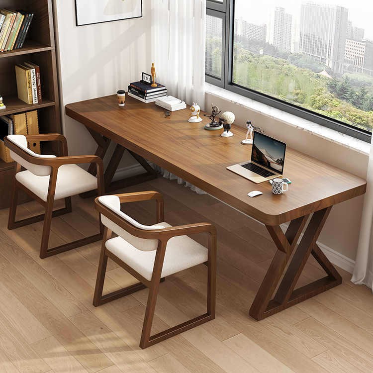 Sequenced Solid Wood Long Desk Home Wall-Mounted Narrow Table Double Study Table Writing Work Desk Office Computer
