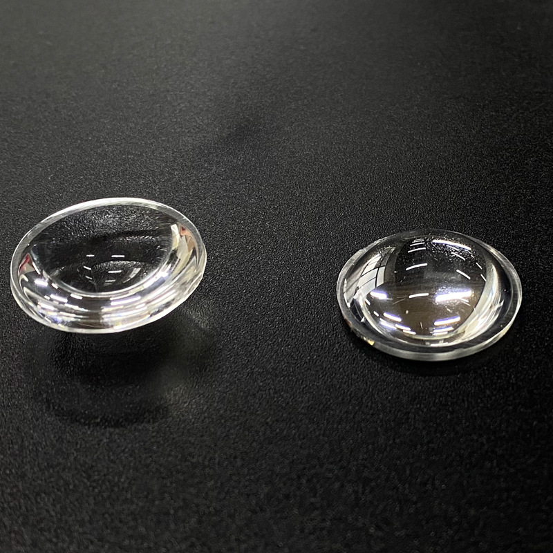 led lens single 23mm semicircle flat convex lens acrylic lens for cabinet light wardrobe light