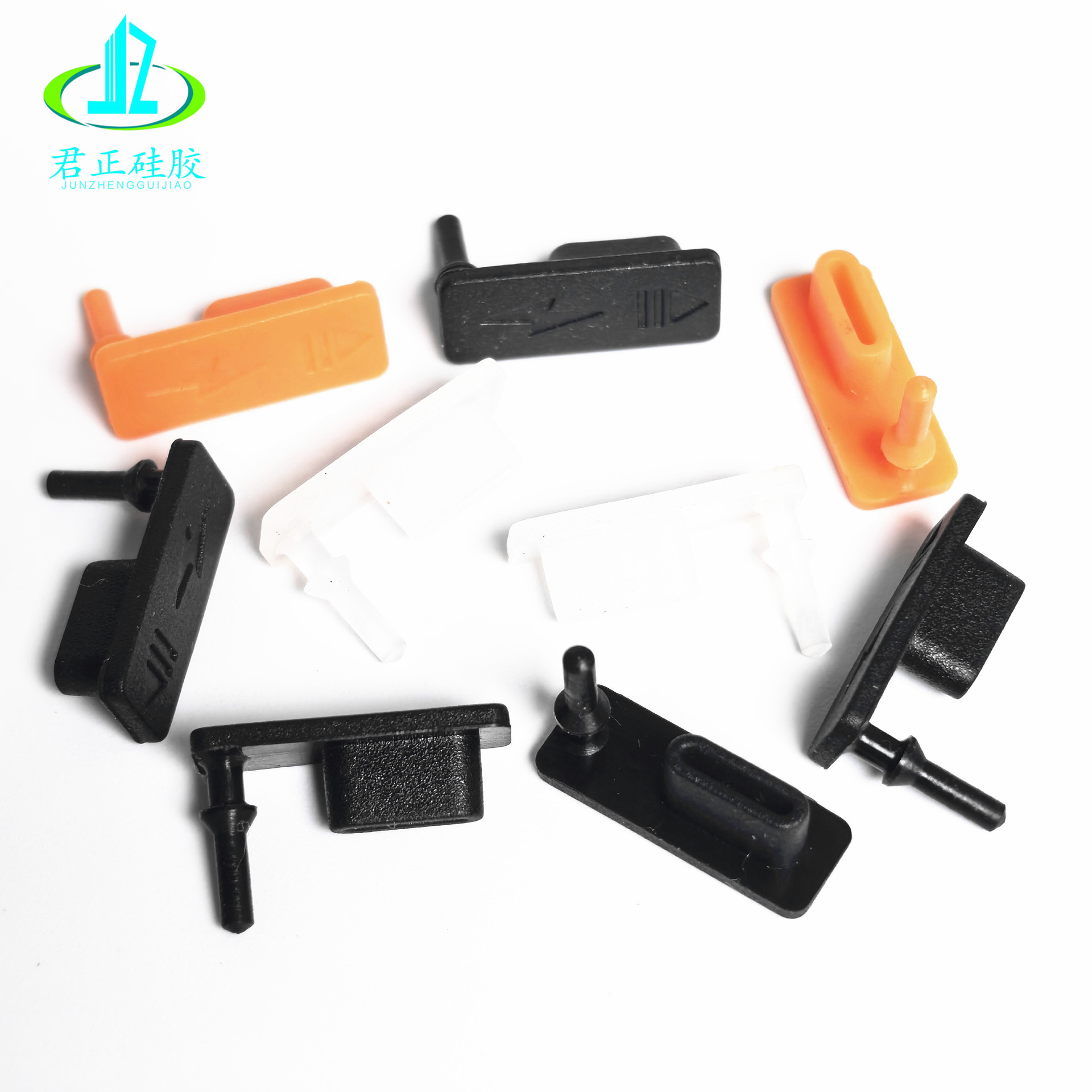 16*6 square typec dust plug usb waterproof plug type-c dust cover charging port silicone plug