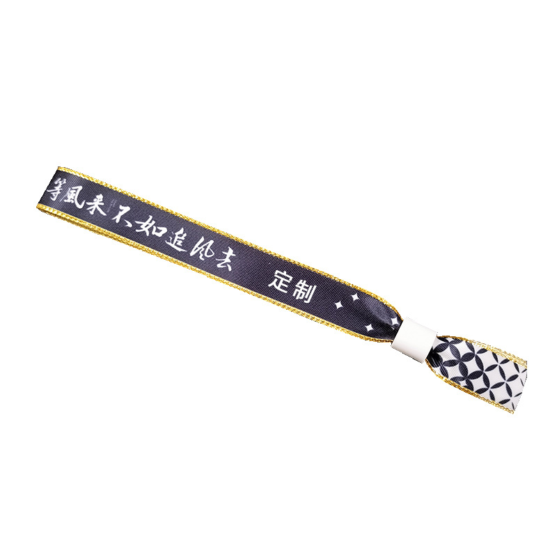 Disposable Ribbon Bracelet Event Admission Trial Music Festival Wristband Team Ticket Meeting Sign-In Polyester Wrist