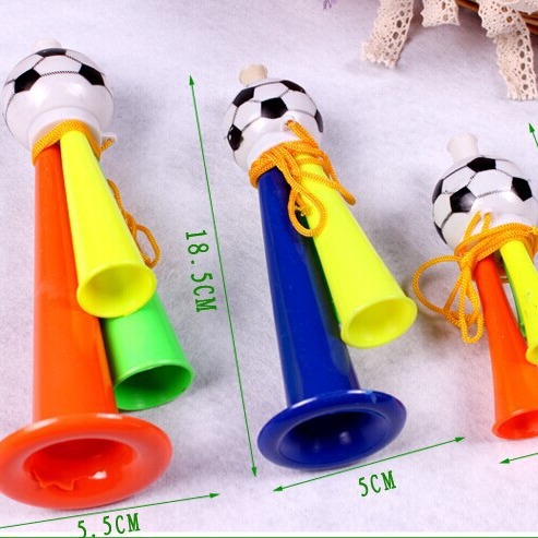 Football Horn fans cute little three-tone horn toy games cheer props cheer horn wholesale