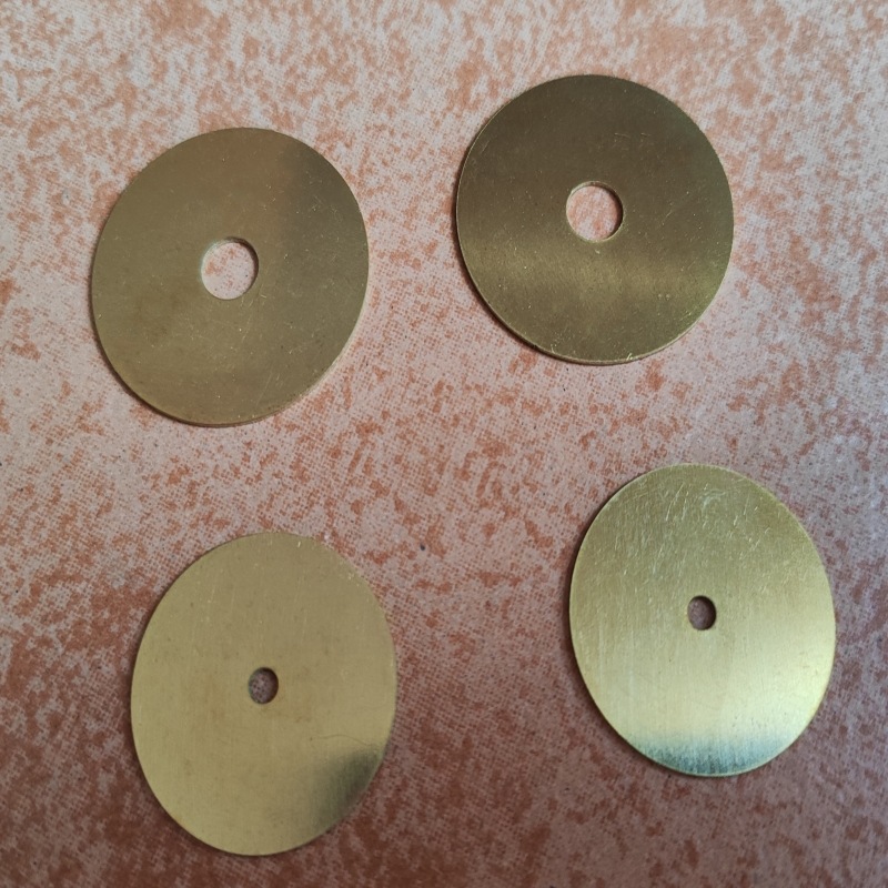 Brass Disc H62 Copper Plate 0.2 0.3 0.5 0.8 1.0mm Round Copper Disc Punched Copper Ring Disc