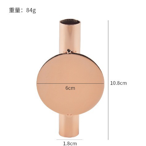 In stock Nordic style wall decoration paste punch-free pendant metal flower arrangement artificial flower indoor wall decoration vase