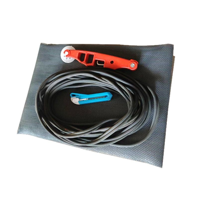 Cross-Border Fiberglass Window Screen Set for Aluminum Alloy Doors, Available in Stock, Light-Transmitting and Mosquito-Proof, Factory Supply