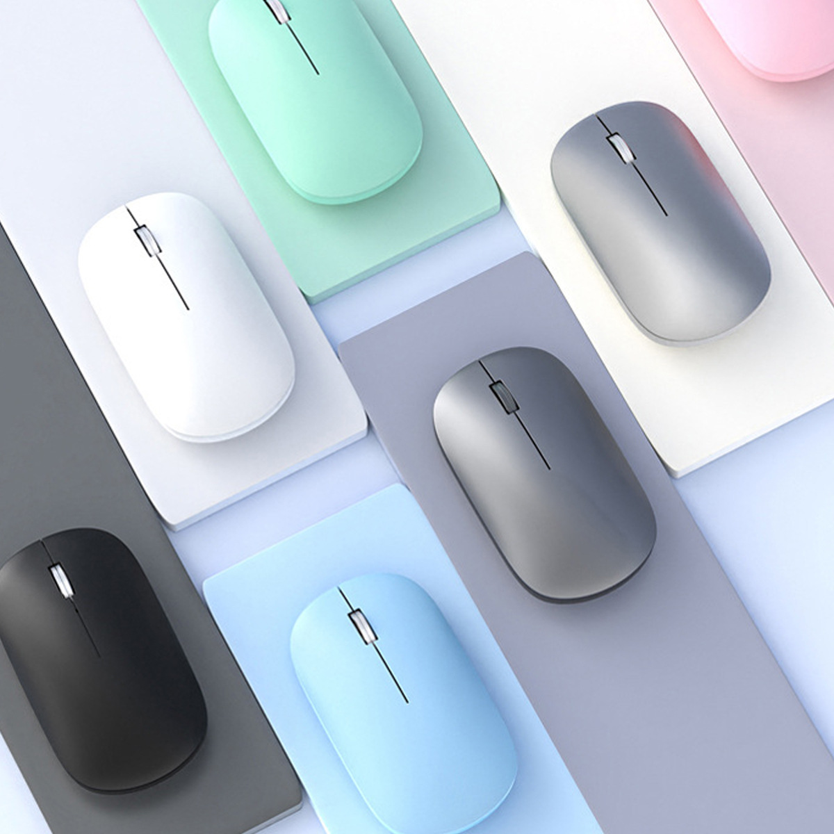 Source Factory Wireless Dual-Mode Mouse Supply Notebook Desktop Computer Universal Silent 2.4g Bluetooth Mouse