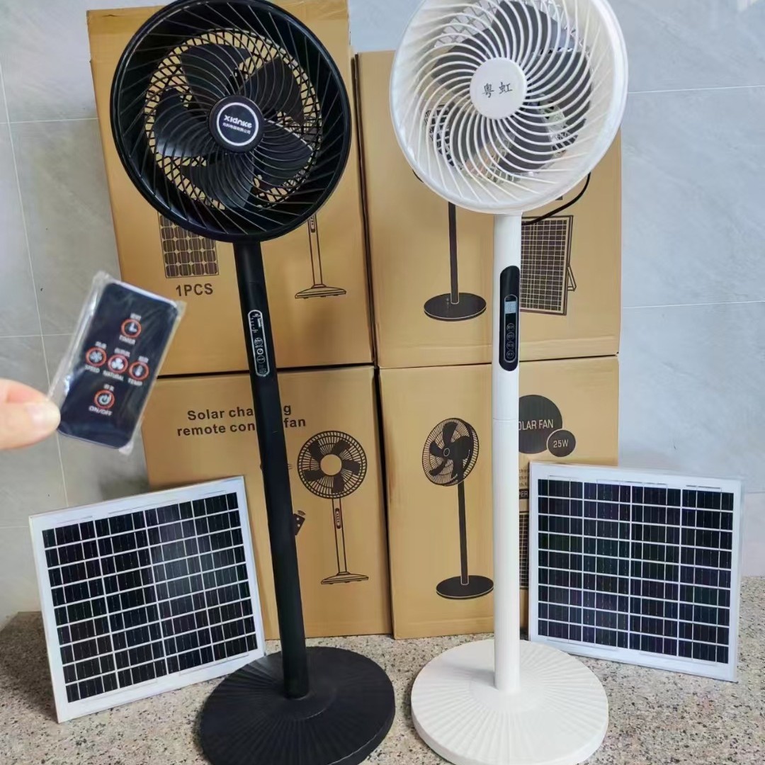 Solar fan English export electric fan floor fan export cross-border foreign trade for product source manufacturers