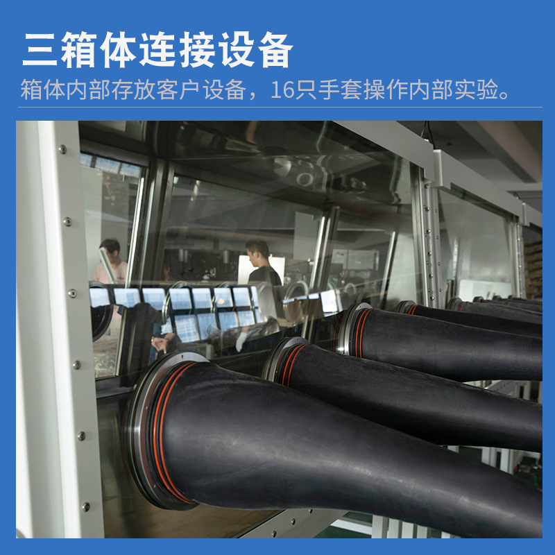 Purification System Glove Box Laboratory Water Oxygen ≤1Ppm Test Chamber Anaerobic Drying Stainless Steel Vacuum Glove Box