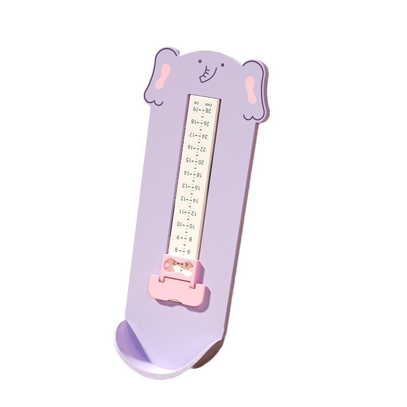 Baby's Foot Measuring Instrument Universal Children's Shoes Inner Length Measuring Instrument Foot Length and High Ruler Infant Shoe Buying Artifact Shoe Size