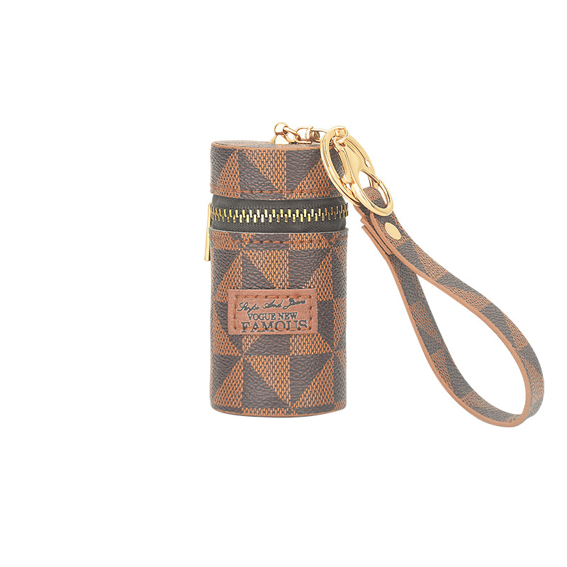 New fashion leather mouth red envelope nail polish bag Bluetooth headset multi-function storage bag pendant manufacturers wholesale