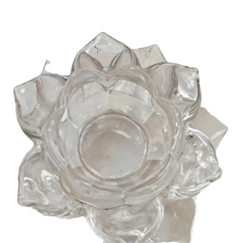 Selling Butter Cup Lotus Crystal Cup Butter Lamp Lotus Cup Oil Rack Oil Lamp Wholesale Lamp Supply