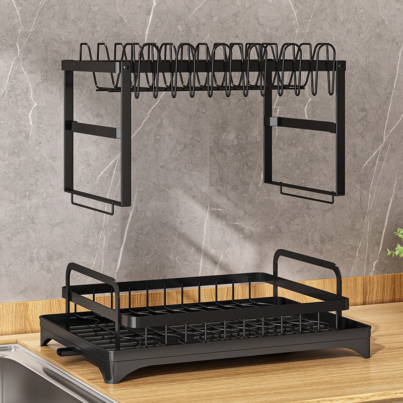 Cross-Border Kitchen Rack Dishware Storage Rack Sink Drain Rack Drain Basket Household Tableware Cupboard Bowl Rack