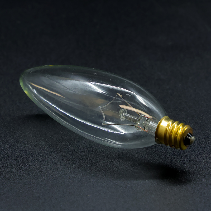 Supply candle incandescent bulb C32 92MM E 12 120 V40W high power LED bulb manufacturers