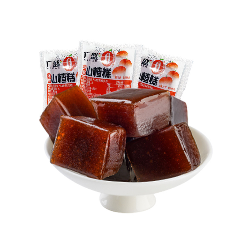 Guangsheng Mini Hawthorn Cake Independent Small Packaging Snacks Hawthorn Pudding Bulk Weighing Northeast Leisure Manufacturer Wholesale