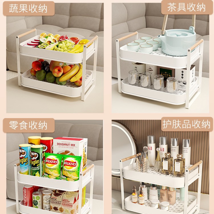 Cup Storage Rack Double-Layer Tea Cup Rack Tea Set Storage Rack Cup Home Desktop Water Cup Drain Tray