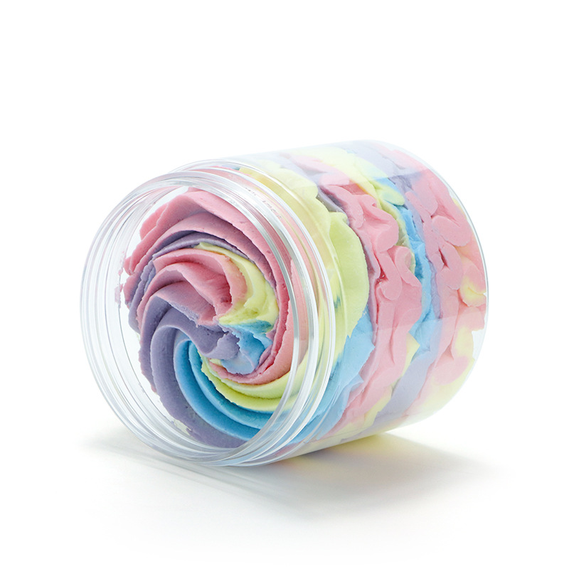 Cross-border Amazon Body Scrub Four-color Cream Soap Essential Oil Exfoliating Ice Cream Scrub Four-color Lahua Soap